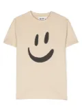 Molo Roxo smiley-face print T-shirt - Neutrals