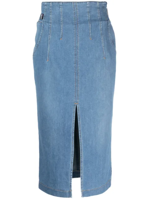 Just Cavalli below-knee denim skirt
