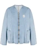 Craig Green zip-up denim jacket - Blue