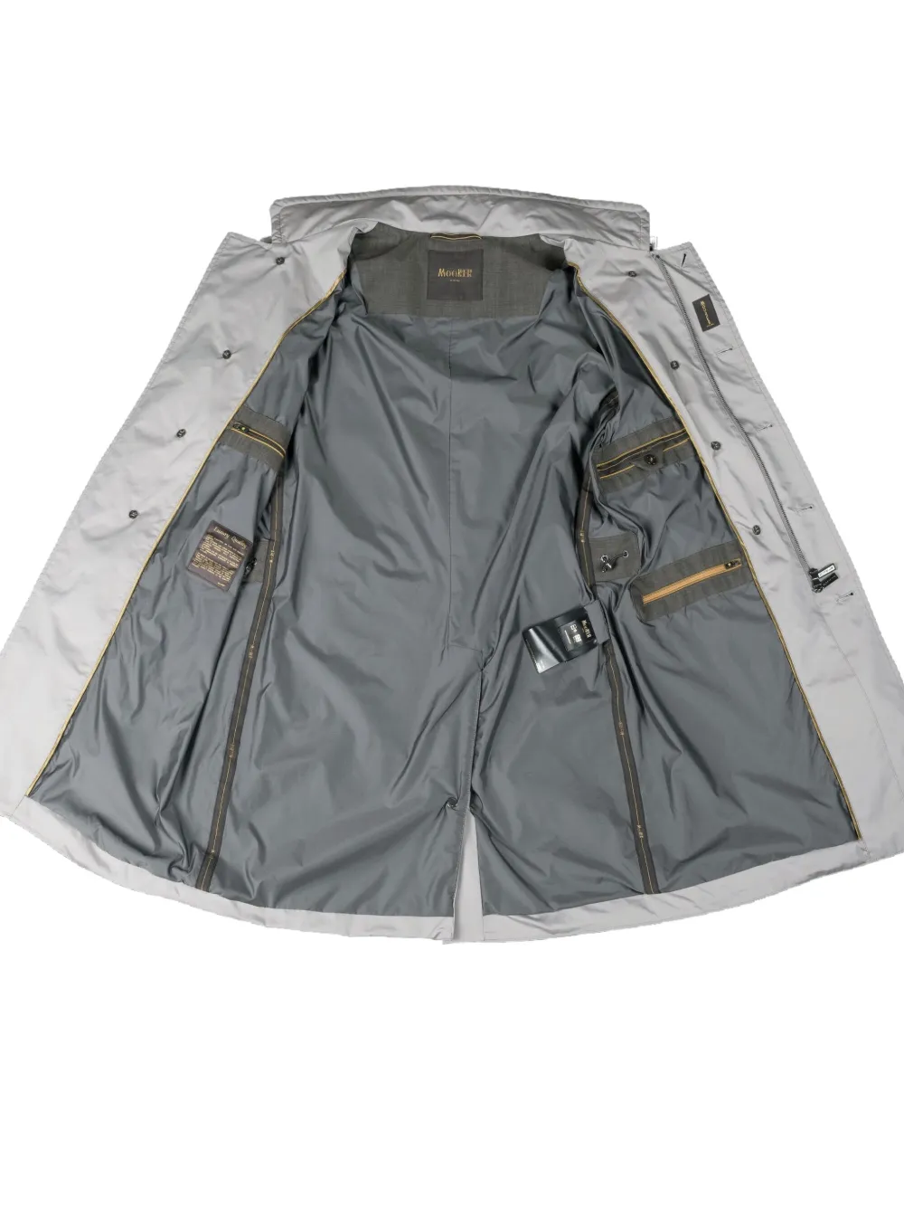 Moorer Jas met dubbele rij knopen en rits Grijs