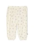 Molo smiley face-print cotton trousers - Neutrals
