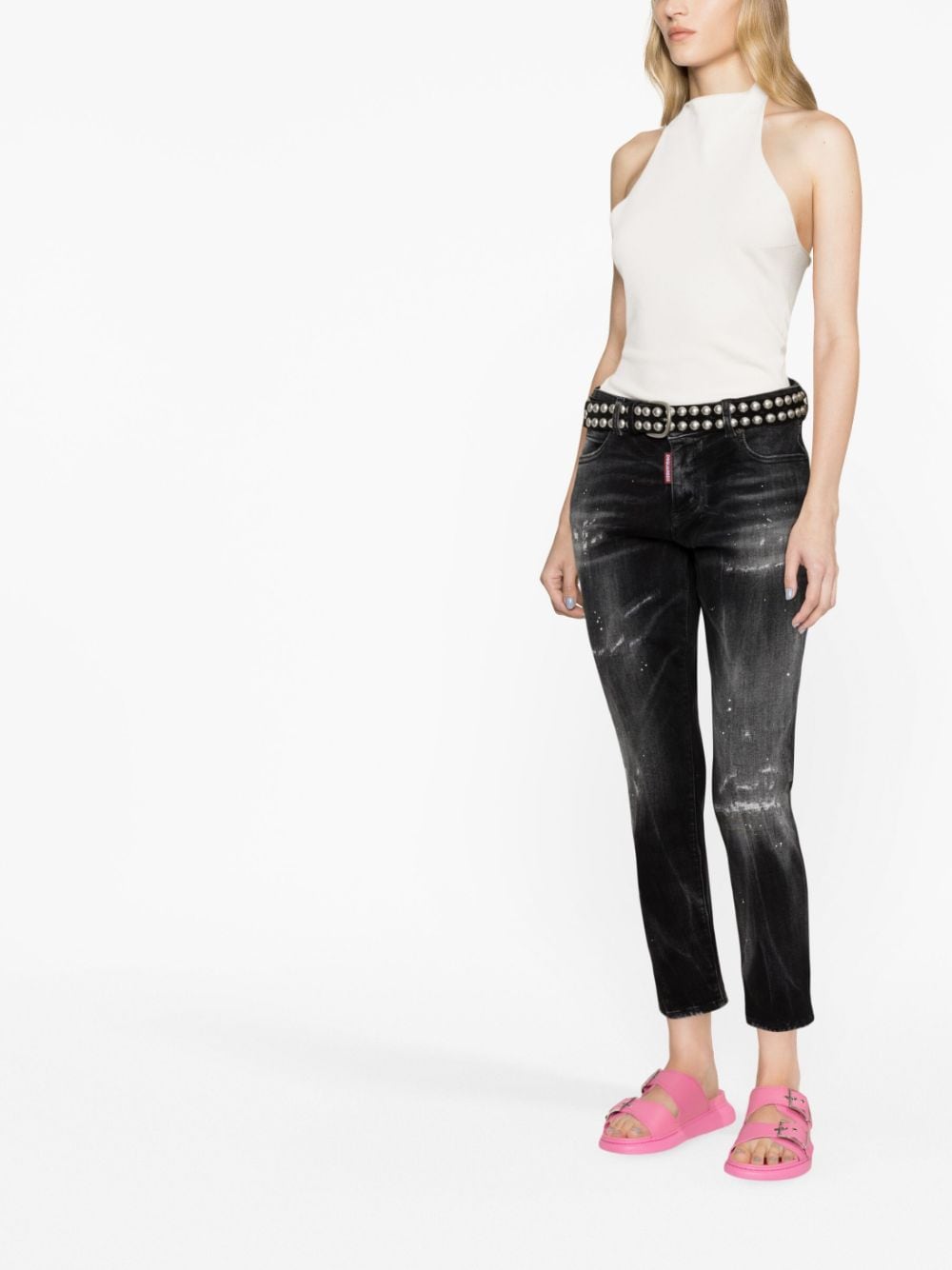 Dsquared2 Cropped jeans - Zwart