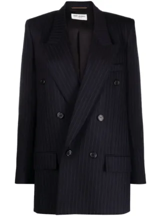 【送料&関税込】Saint Laurent Pinstripe Double-breasted Blaz 19995095_45194436_322.jpg