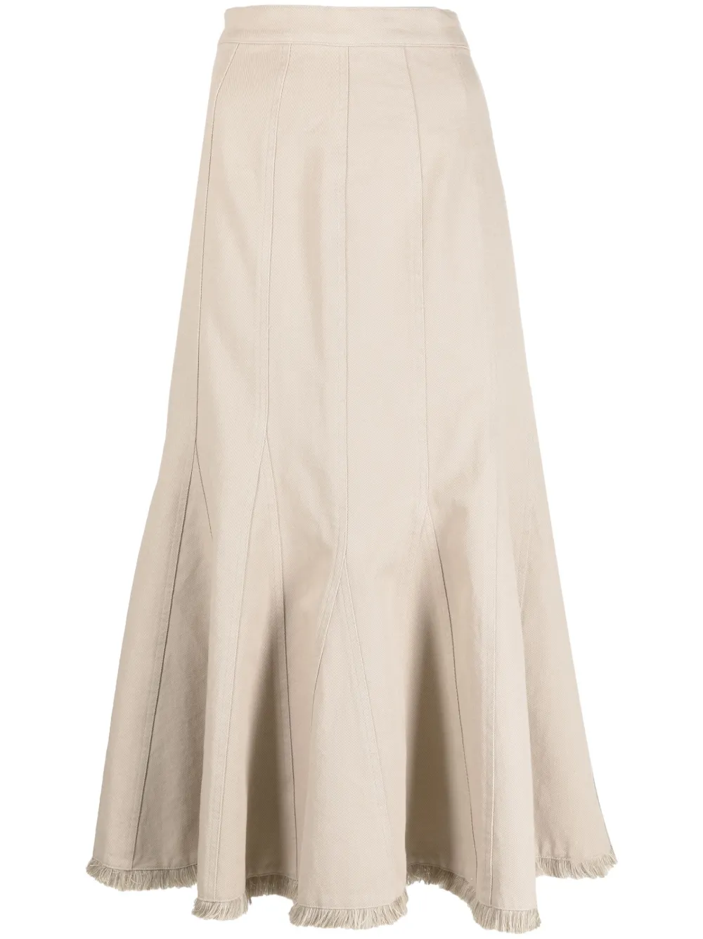 Max Mara Geplooide midi-rok Beige