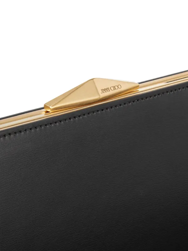 JIMMY CHOO Diamond Cocktail Clutch レザーカクテルクラッチ JIMMY CHOO Diamond Cocktail leather shoulder bag | NET-A-PORTER