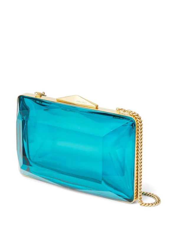 Aqua blue discount clutch bag