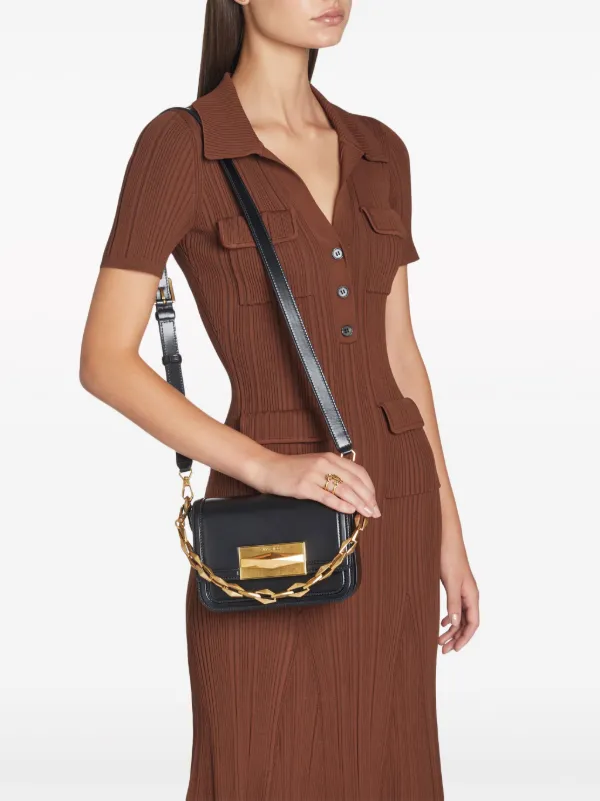 JIMMY CHOO Diamond Crossbody レザー ショルダーバッグ Jimmy Choo Diamond Leather Crossbody Bag | Black | FARFETCH