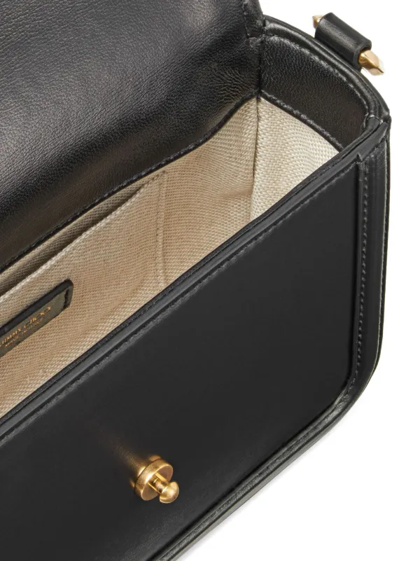 Jimmy Choo Diamond Leather Crossbody Bag | Black | FARFETCH