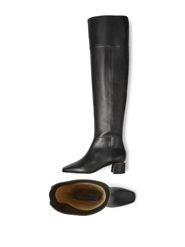 JIMMY CHOO 関税込み Loren 45 suede over-the-knee boots Loren 45 suede over-the-knee boots in brown - Jimmy Choo