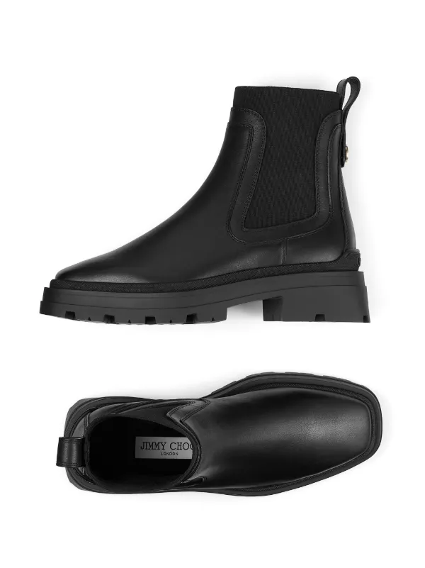 Jimmy Choo Veronique Leather Ankle Boots | Black | FARFETCH