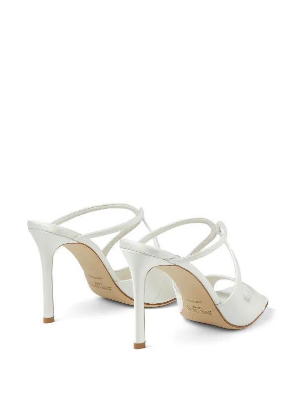 Jimmy Choo Anise 95mm Square Sandals - Farfetch