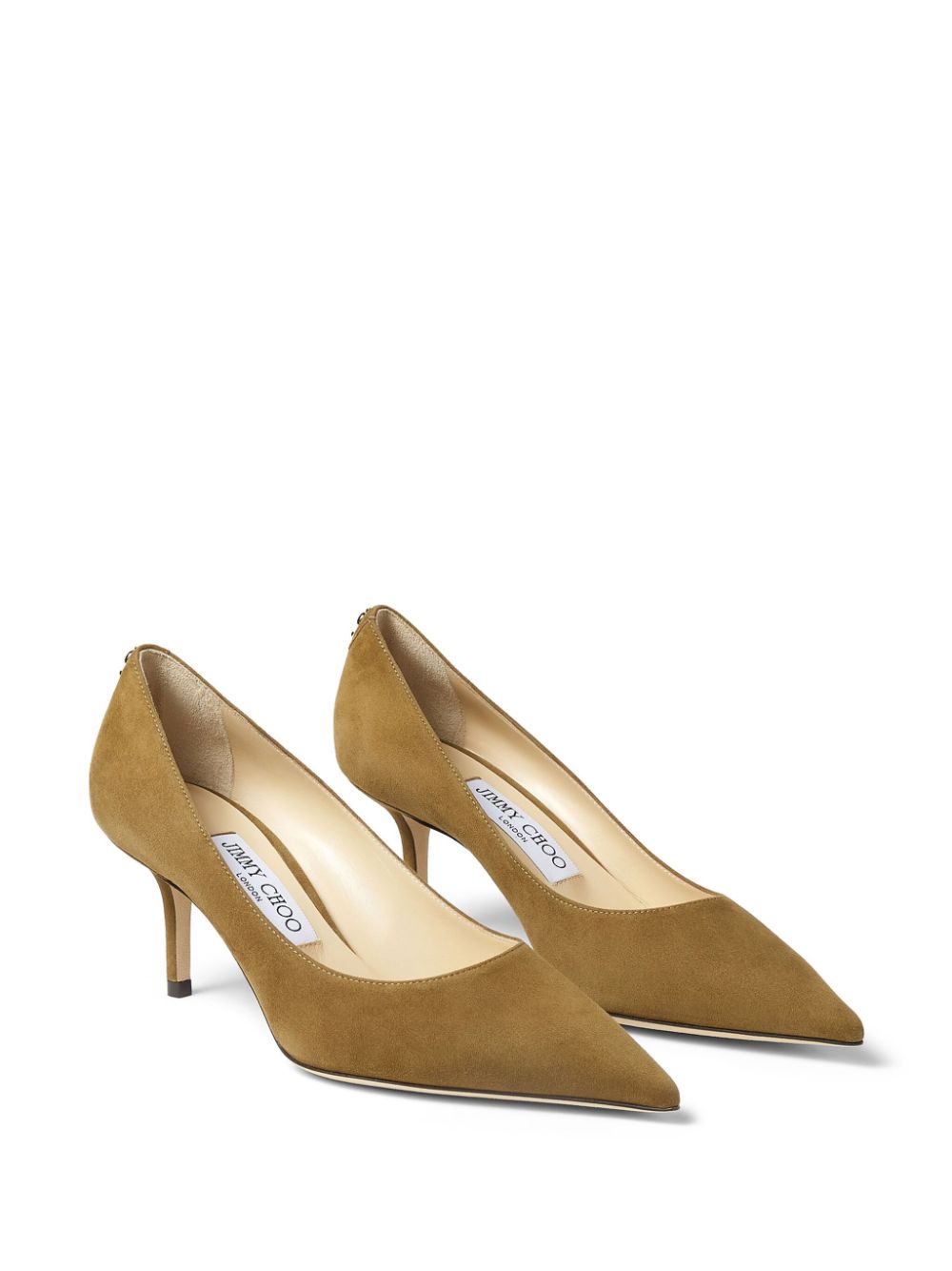 Shop Jimmy Choo Love 65mm Leather Pumps In Brown