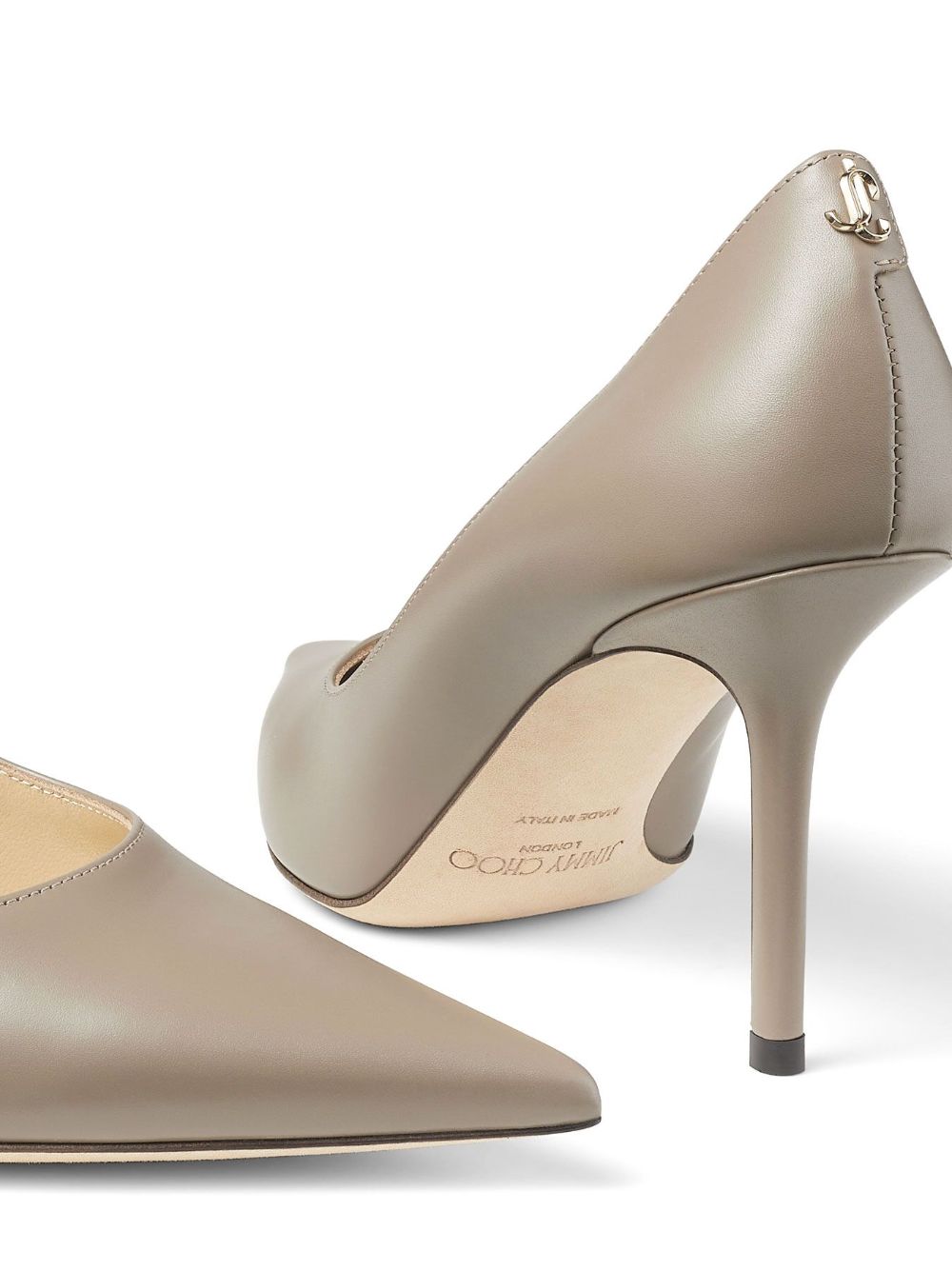 Shop Jimmy Choo Love 85 Pointed-toe Pumps In Nude