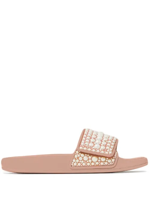 Claquettes Fitz à perles - Jimmy Choo - Modalova