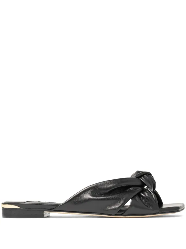 サンダル・ミュール JIMMY CHOO SANDALS BLACK Black Patent Leather Sandals | AZIA 110 | Winter 2021