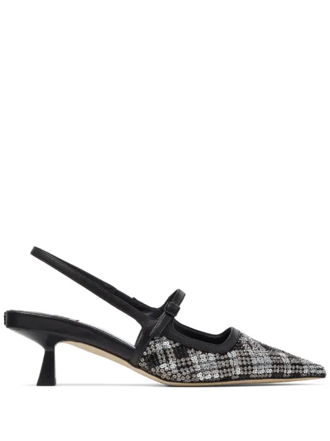 Jimmy Choo Didi 45mm check-print pumps