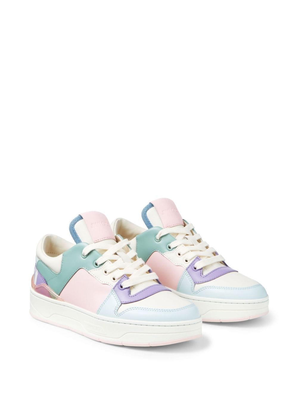 Shop Jimmy Choo Florent Leather Sneakers In Pink
