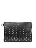 Jimmy Choo Derek leather clutch bag - Black