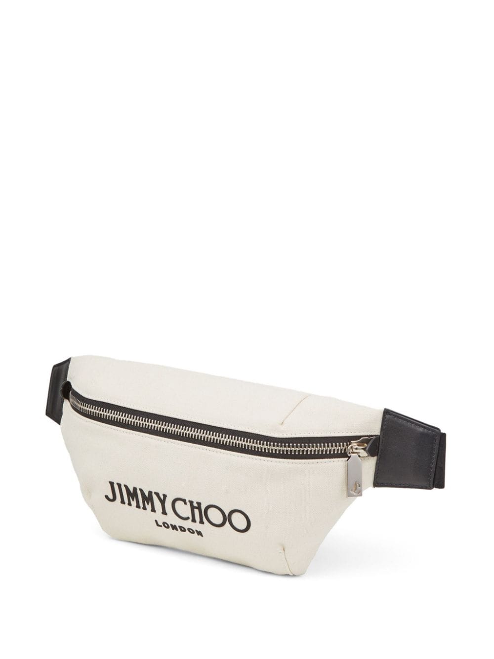 Shop Jimmy Choo Finsley Logo-lettering Belt Bag In Neutrals