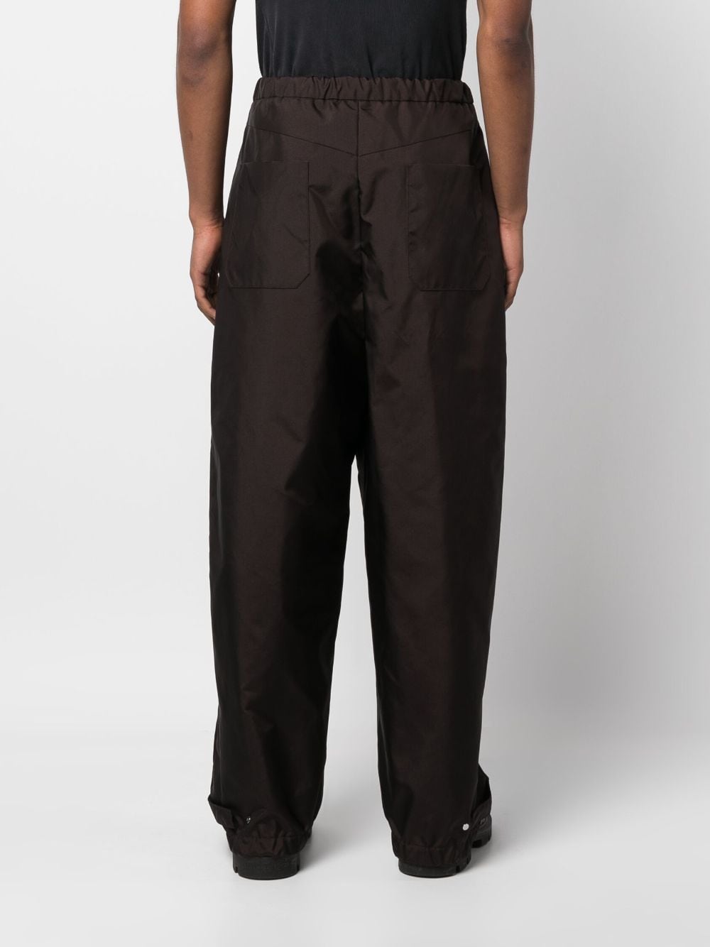 Shop Valentino High-waisted Cargo Pants In Brown