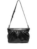 ISABEL MARANT logo-print clutch bag - Black