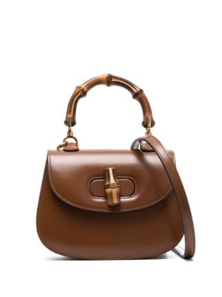 Gucci Bamboo Classic Leather Top Handle - Farfetch