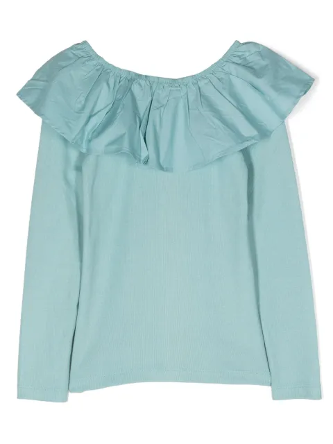 Molo Renate ruffle-collar T-shirt