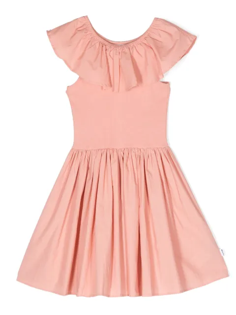 Molo vestido con hombros descubiertos