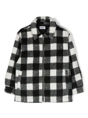 White hot sale checkered jacket