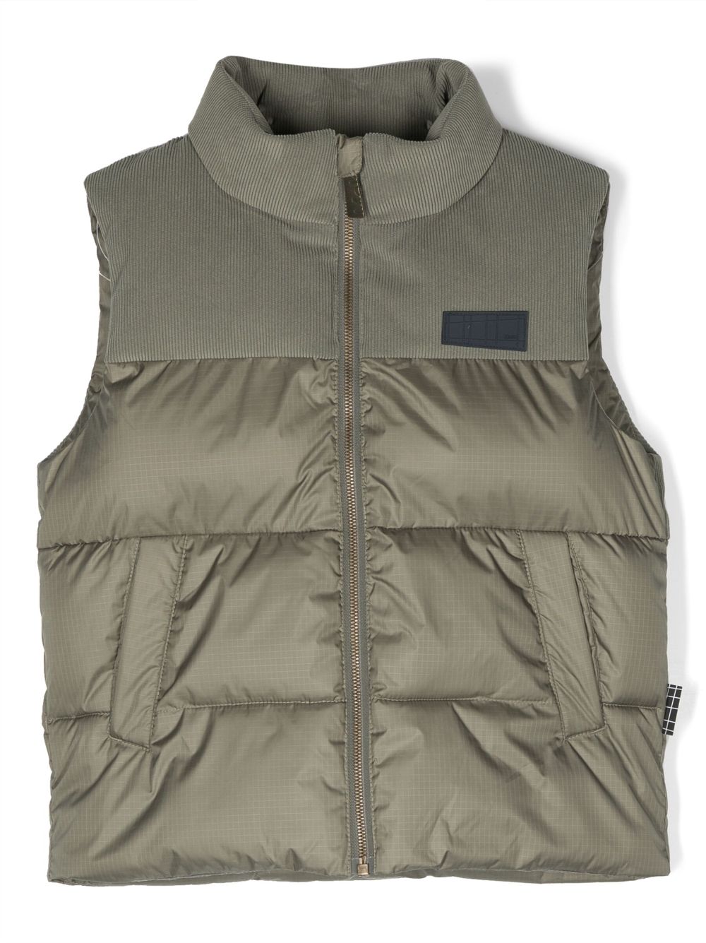 Molo Kids' Heike Padded Sleeveless Jacket In Green