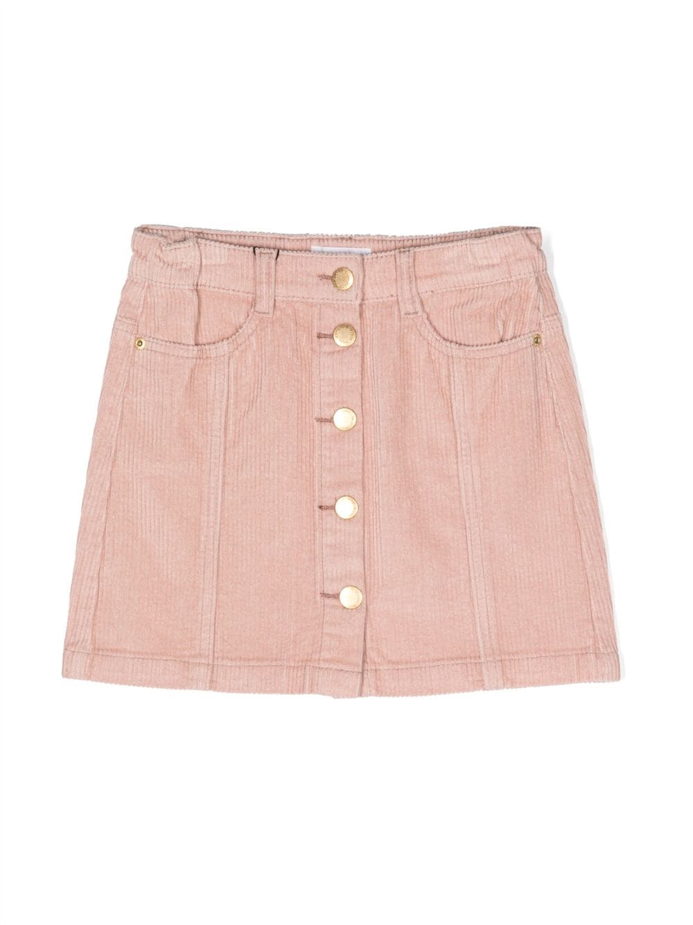 Shop Molo Bera Ribbed-detail Skirt In Pink