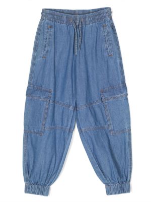 Molo Aer Printed Denim Overalls - Farfetch