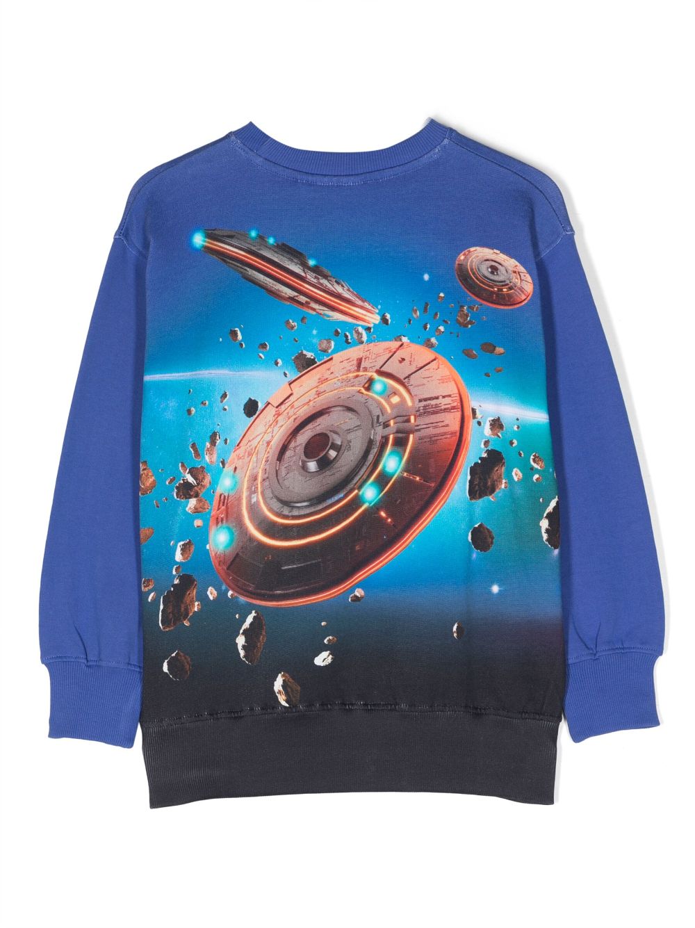 Molo Sweater met grafische print - Blauw