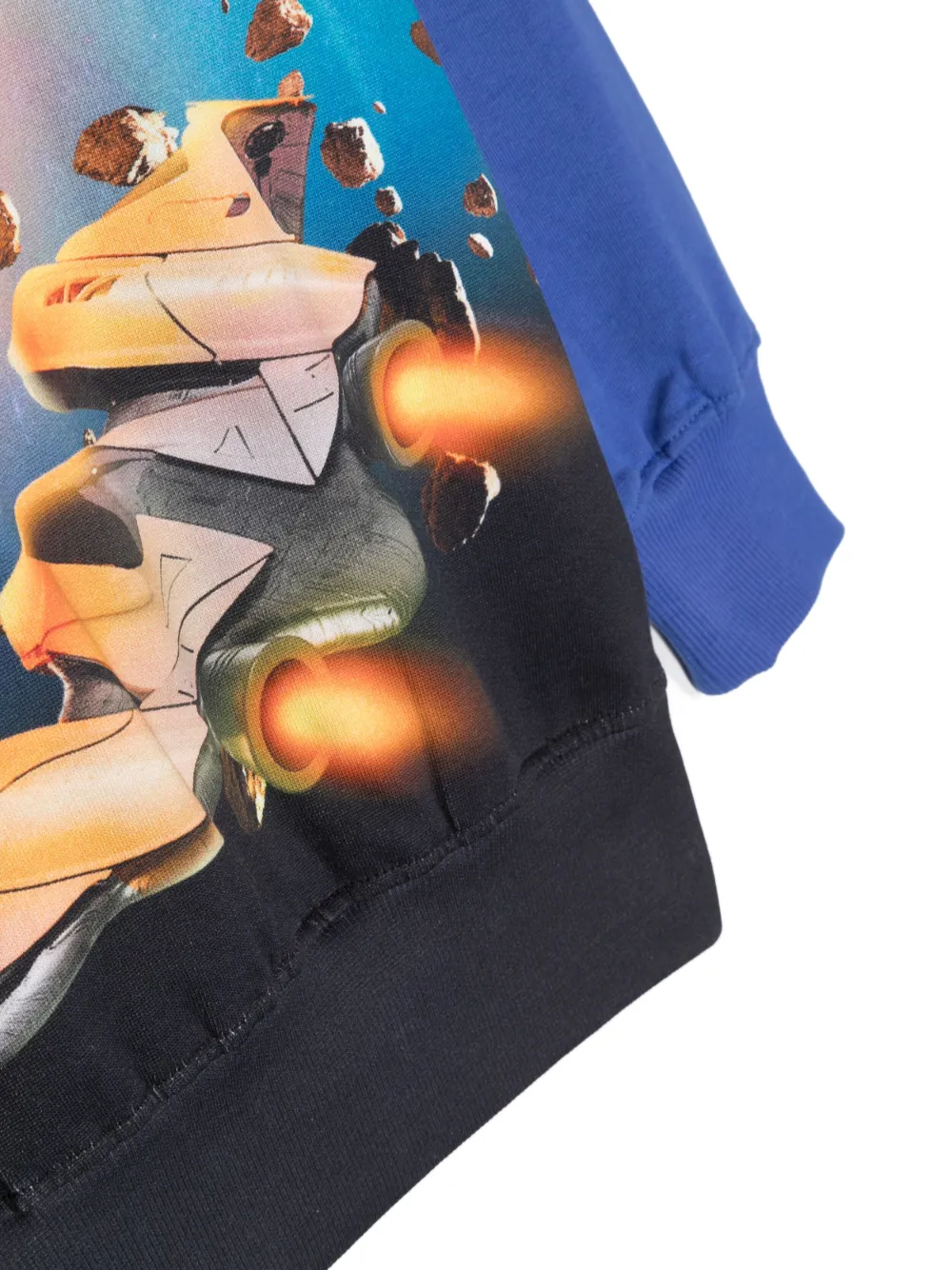 Molo Mattis Graphic-print Sweatshirt In Blue