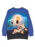 Molo Mattis graphic-print sweatshirt - Blue
