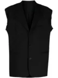 Raf Simons single-breasted sleeveless blazer - Black
