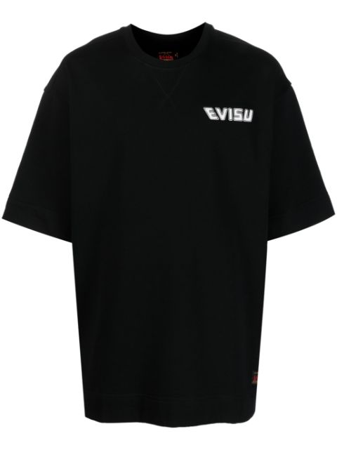 EVISU - logo-print cotton T-shirt