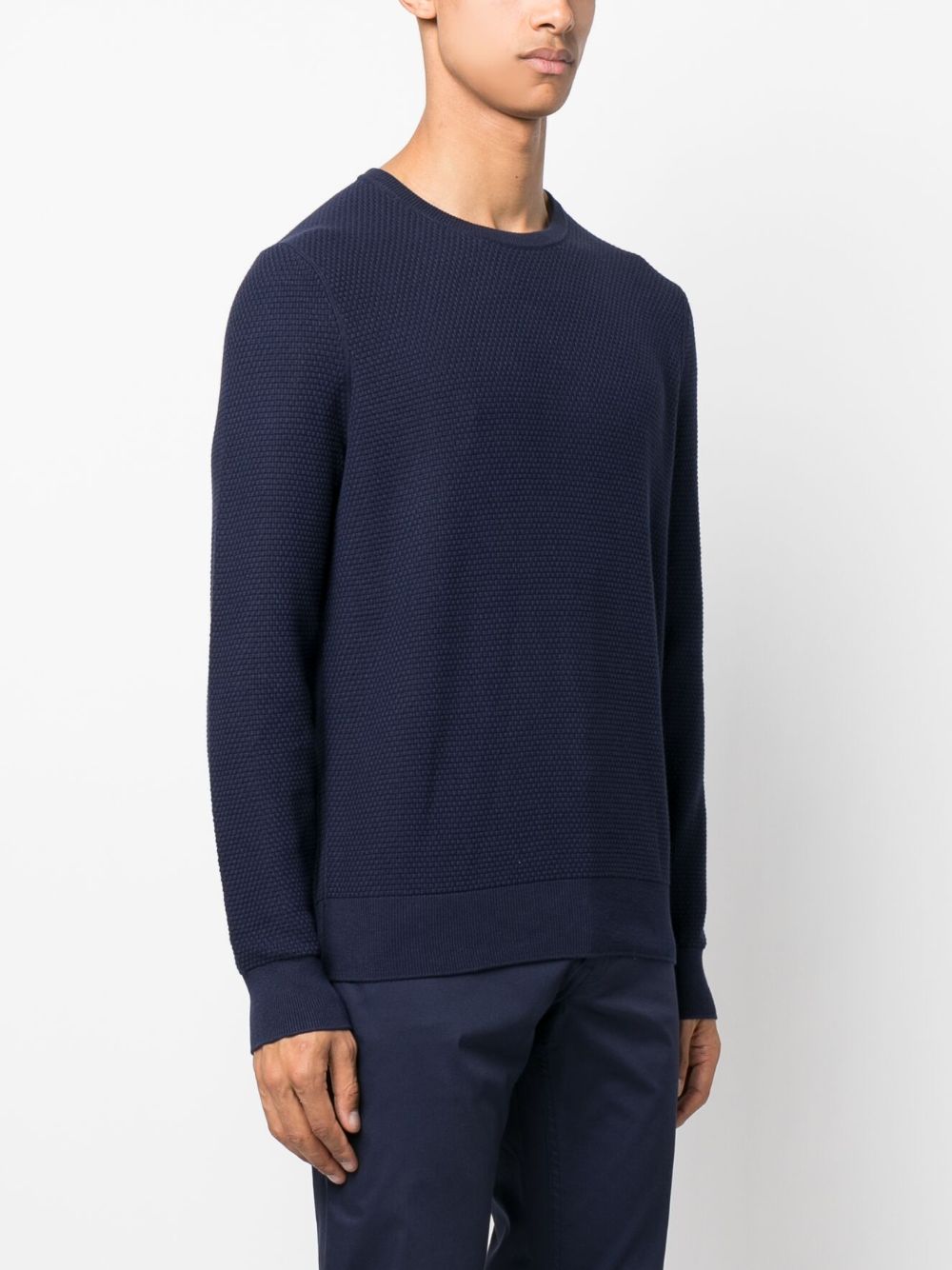 Polo Ralph Lauren logo-embroidered waffle-knit jumper Men