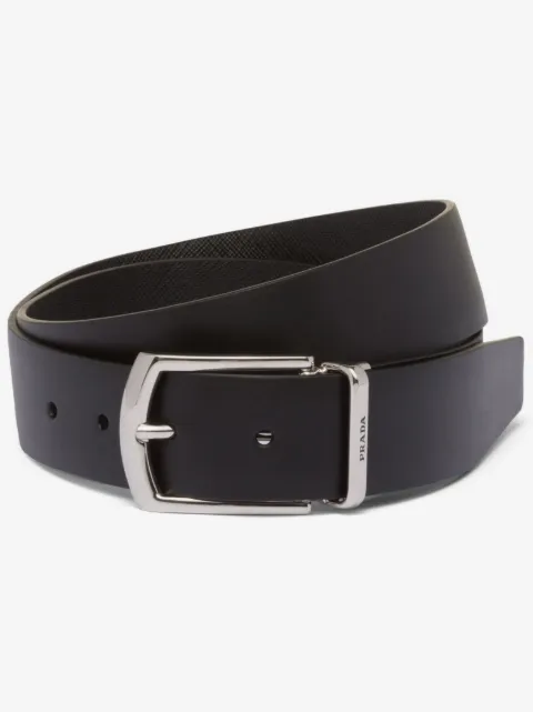 Prada cinturón reversible de piel Saffiano