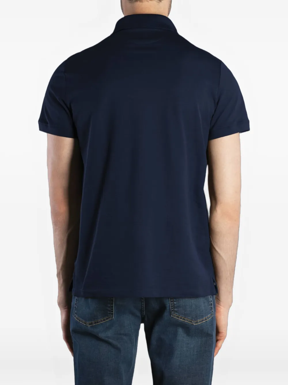 Moorer PESCHICI-JTP poloshirt met korte mouwen Blauw