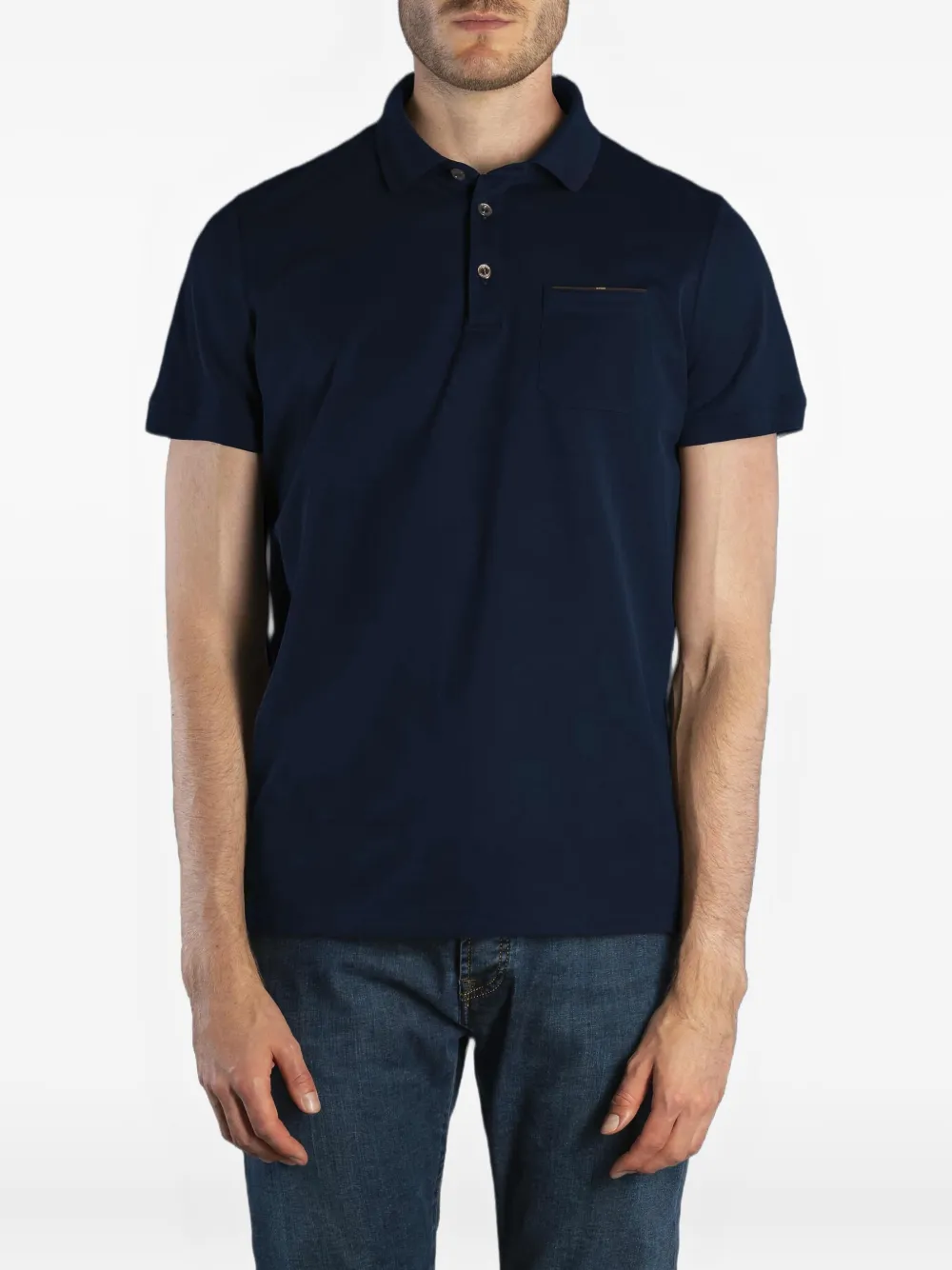 Moorer PESCHICI-JTP poloshirt met korte mouwen - Blauw