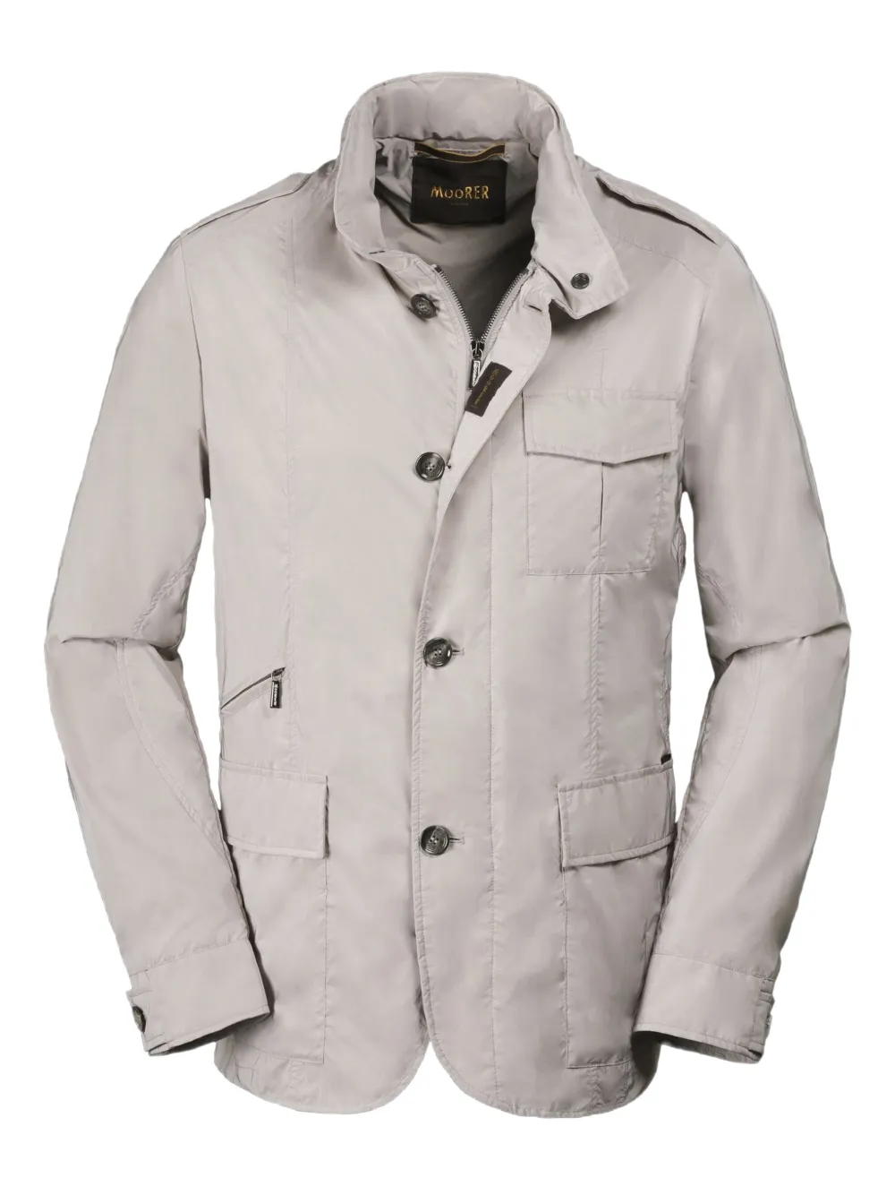 Moorer Porto buttoned-up jacket | Neutrals | Image 1