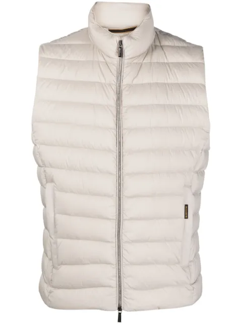 quilted-finish padded jacket
