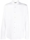 Moorer long-sleeve cotton shirt - White