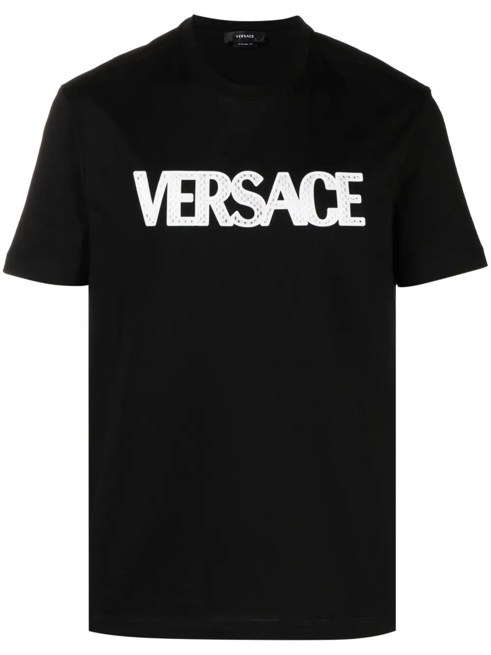 Versace Mesh Logo Appliqué Tshirt Farfetch