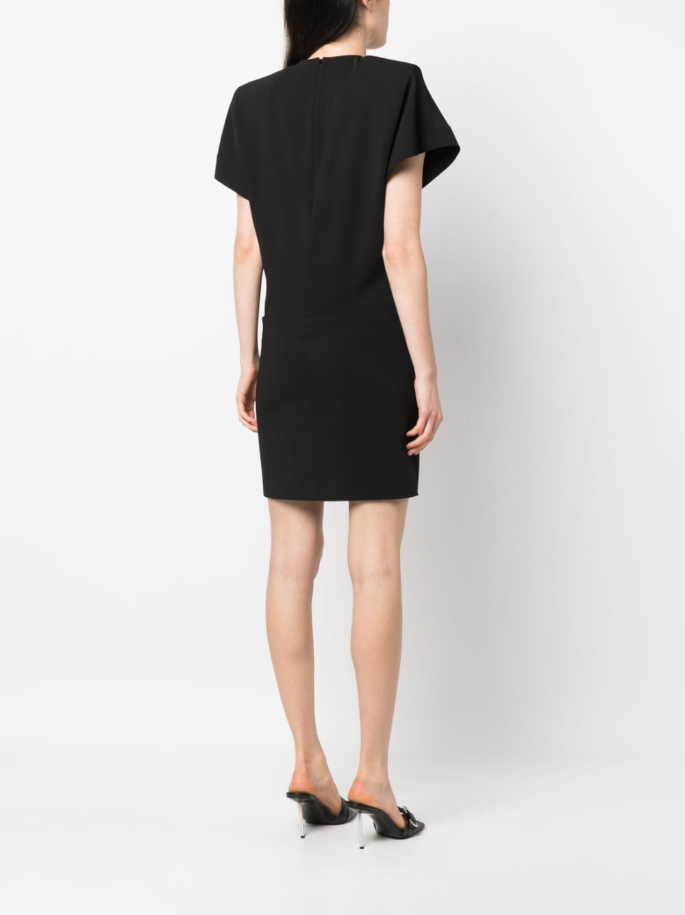 Shop Sportmax Short-sleeve Mini Dress In Black