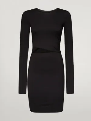 N21 x Wolford: Asymmetrical cut-out dress