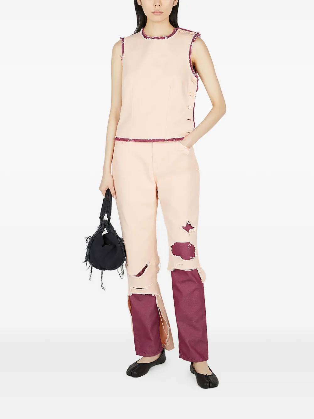 Raf Simons Dubbele top Roze