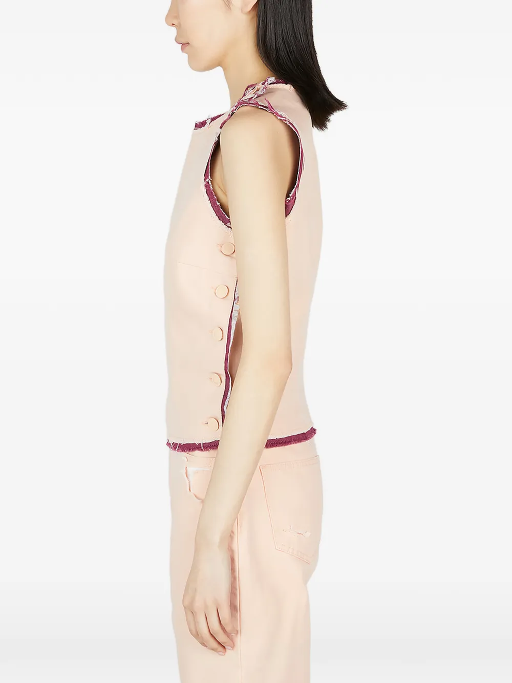 Raf Simons Dubbele top Roze