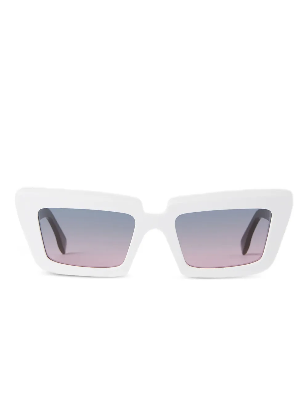 Retrosuperfuture lentes de sol con armazón rectangular | blanco | Image 1
